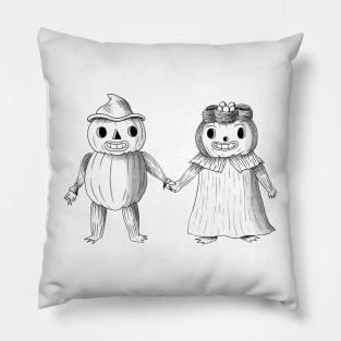 Pottsfield Pumpkin Couple Pillow