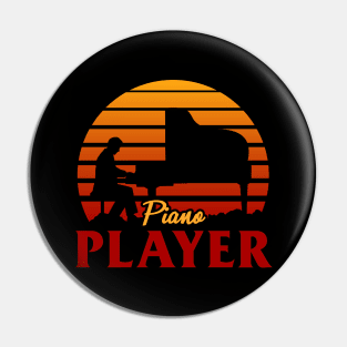 Piano Player Pin