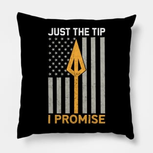 Just The Tip Archery Lover USA Flag Pillow