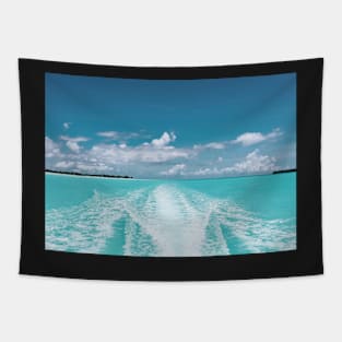 BLUE OCEAN ISLAND HOPPING DESIGN Tapestry