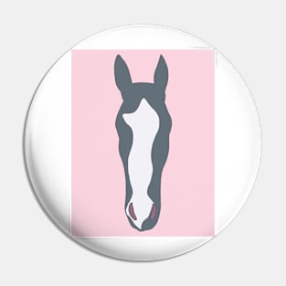 Gray Mare - Pink Square Pin