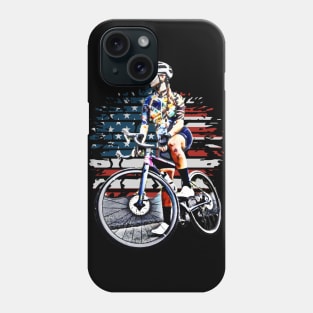 Biker Girl Flag Phone Case