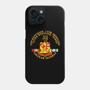 2nd Battalion, 11th Artillery (105mm Howitzer, Towed) w VN SVC Ribbon X 300 Phone Case