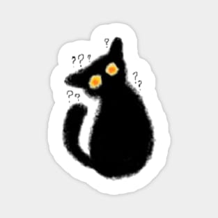 Unsure Cat MS paint Magnet