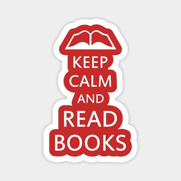 Keep calm and read books Magnet by BattaAnastasia