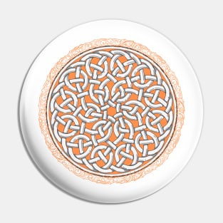 Orange Celtic Knot Pin