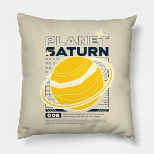 Planet Saturn Space Galaxy Universe Stars Astronomy Pillow