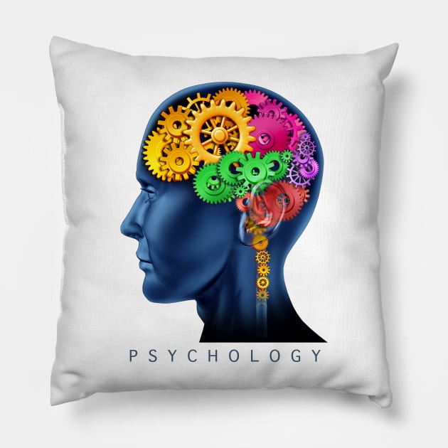 Psychology And Psychologist Or Psychiatry and Psychiatric Pillow by lightidea