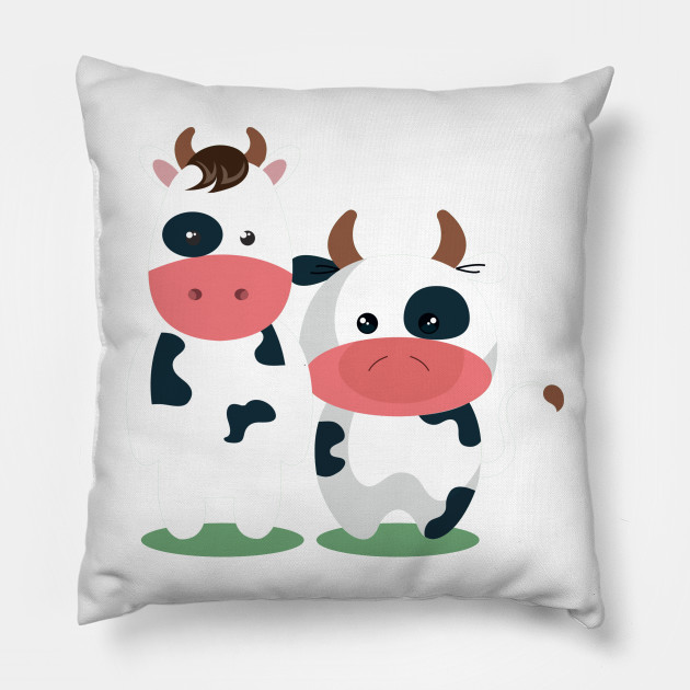 Cute Stuffed Cow Couple Cow Pillow Teepublic