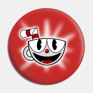 A Cuphead Cartoon Pin