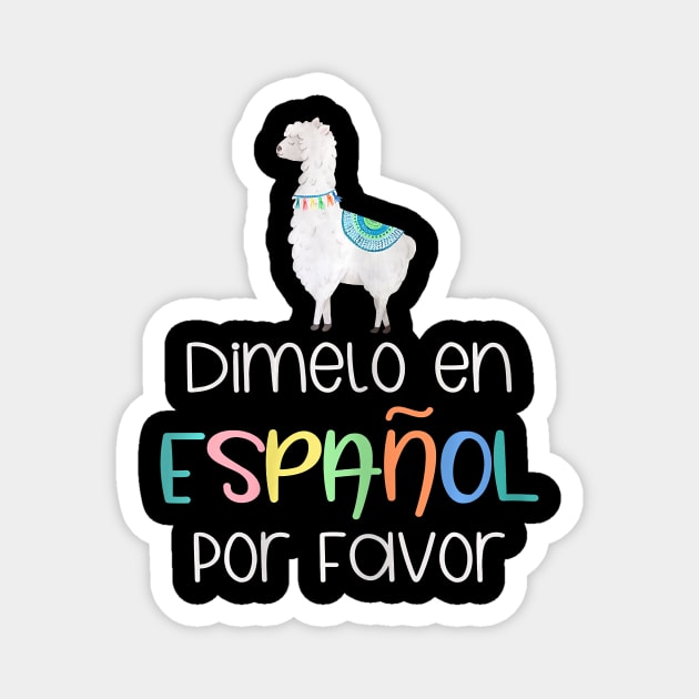 En Espanol Por Favor Bilingual Spanish Teacher Gifts Magnet by johnbbmerch