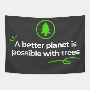 Save The Planet Plant A Tree Tapestry