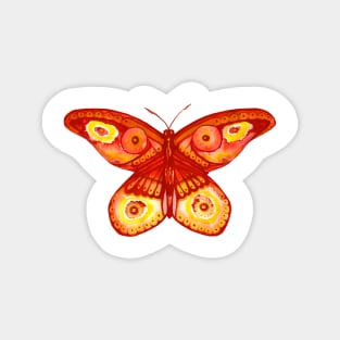 Orange Butterfly Magnet