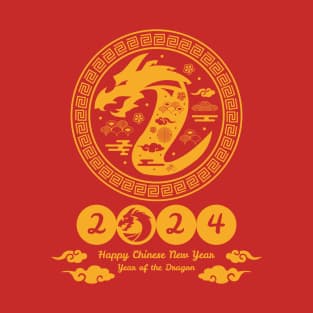 Happy New Year 2024 Chinese New Year 2024 Year of the Dragon T-Shirt