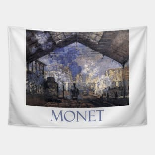 Sainte Lazare Railway Station by Claude Monet Tapestry