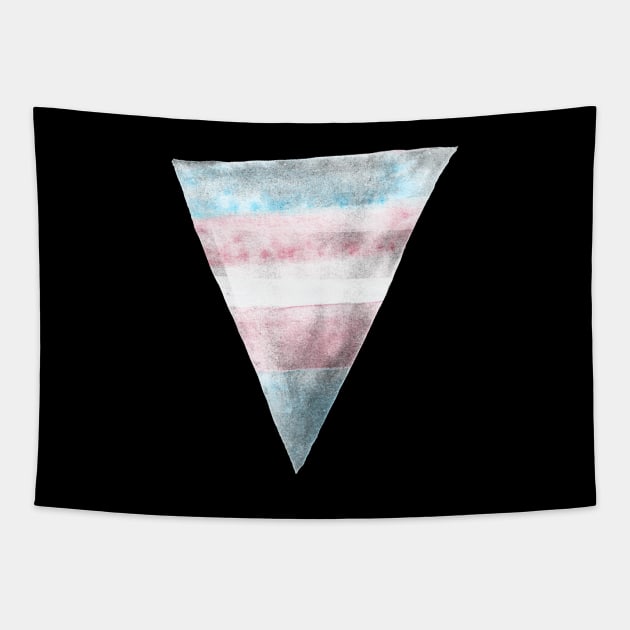 Trans Pride Triangle Tapestry by inSomeBetween