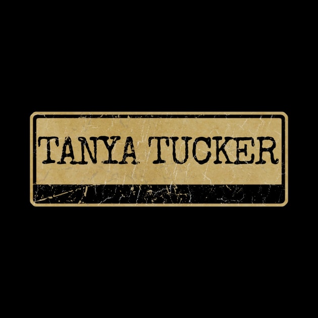 Aliska, text black retro Tanya Tucker by Aliska