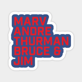 Bills Mafia - 1990s Bullafo Bills Greats Magnet