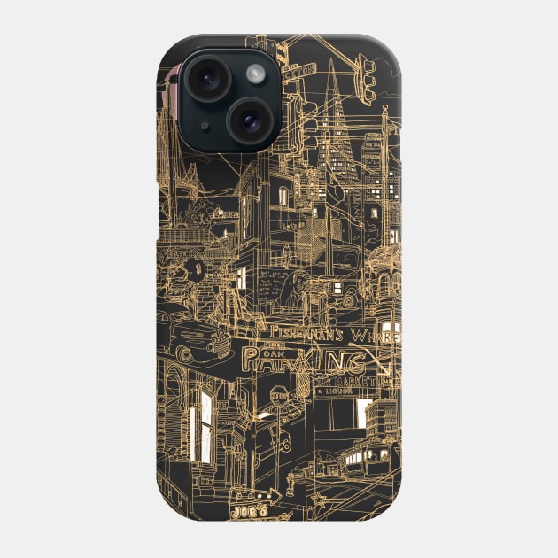 San Francisco (night) Phone Case by davidbushell82