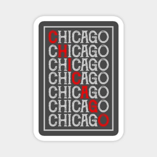 Chicago Typography Magnet