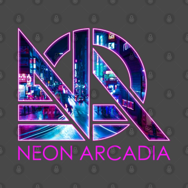 Neon Arcadia Daydreams logo shirt by Pressed for Time Productions