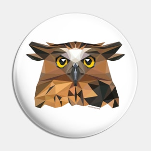 Buffy Fish Owl Pin