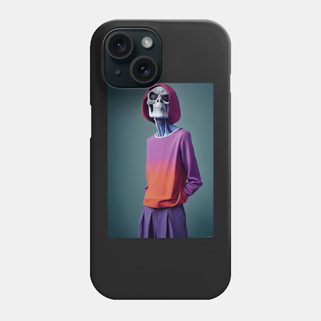 Top Model Skeleton Phone Case by Zachariya420
