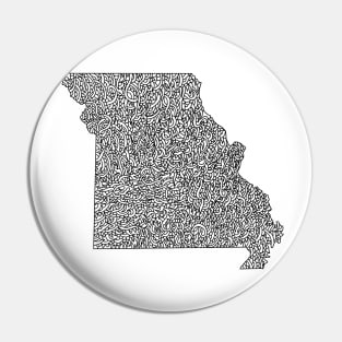 Missouri Map Design Pin