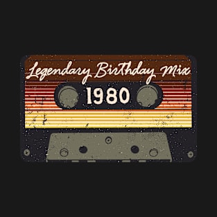 1980 Classic Vintage Retro Cassette Tape Birthday Mix T-Shirt