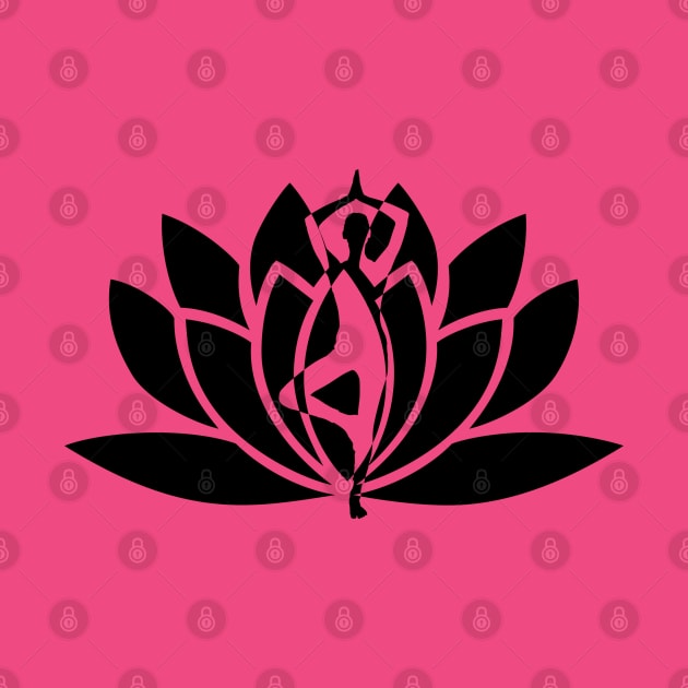 Yoga Flower by Flamingo Design