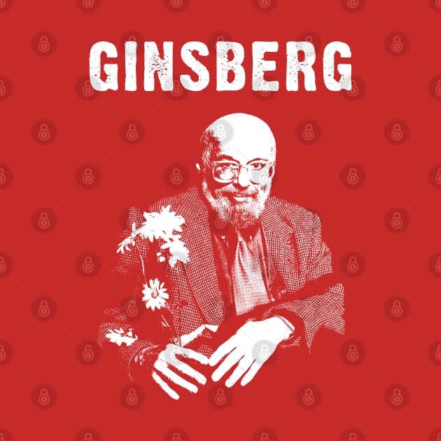 Ginsberg with Flowers by lilmousepunk