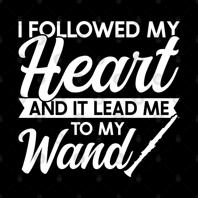 My heart lead me to my wand Flutist Flute by Peco-Designs