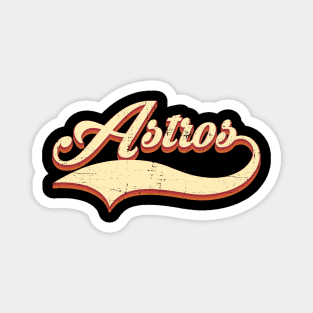 Vintage Astros Retro Style 70s 80s First Name Magnet