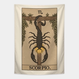 Scorpio Tarot Card Tapestry