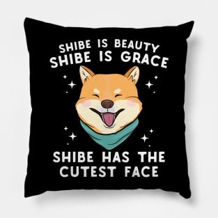 Shibe Is Beauty Shibe Is Grace Pillow