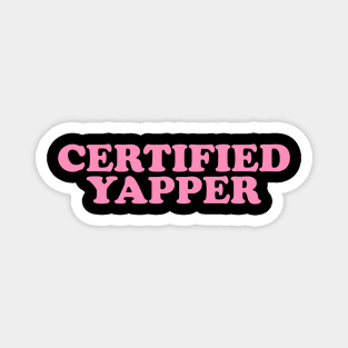 Certified yapper Shirt, Y2K Iconic Funny It Girl Meme Magnet