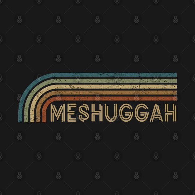 Meshuggah Retro Stripes by paintallday