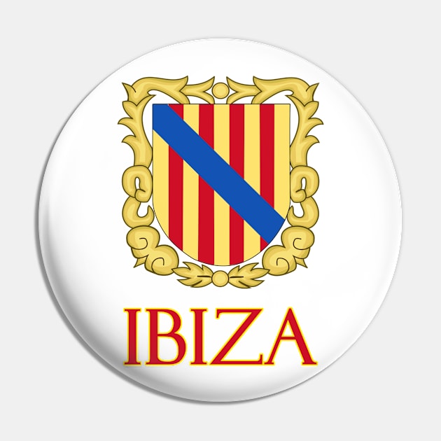 Ibiza - Coat of Arms Design Pin by Naves