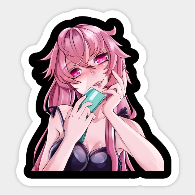 The Future Diary Mirai Nikki Anime Sticker for Sale by Anime Store