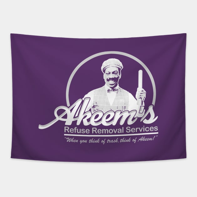 Akeem's Refuse Service Tapestry by PopCultureShirts