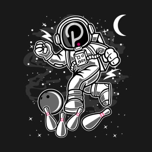 Astronaut Bowling Polkadot DOT Coin To The Moon Crypto Token Cryptocurrency Blockchain Wallet Birthday Gift For Men Women Kids T-Shirt