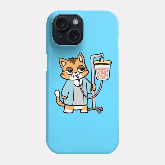 Boba Cat Phone Case by WildSloths