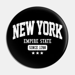 New York Empire State Athletic Design Pin