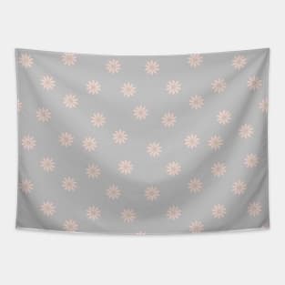 Flowers From Blush and Grey Abstract Collection Tapestry