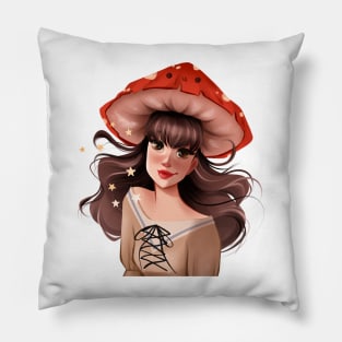 Mushroom Girl Pillow