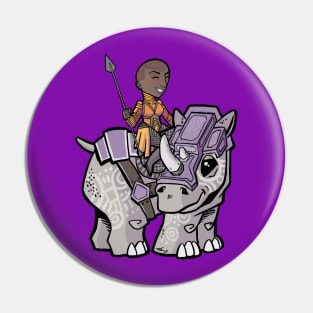 General + War Rhino Pin