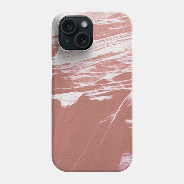 Rose Blush Mountains Oil Effects 4 Phone Case by peachesinthewild