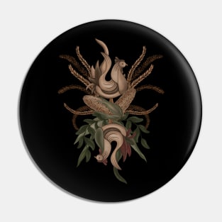 Persephone’s Cockerel. Harvest Cycle Pin