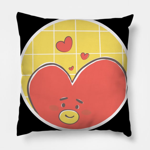 Tata bt21 kpop Pillow by viovi