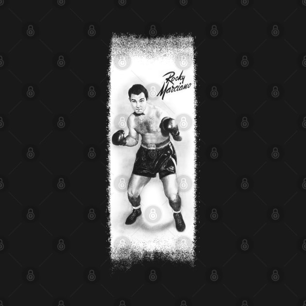 Undefeated Boxing Champion Rocky Marciano tee by pencilartist